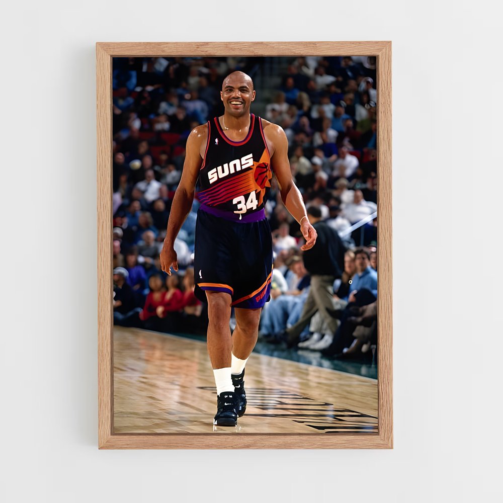 Poster Charles barkley parquet – affiche Basketball (vue 4)